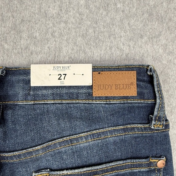Judy Blue Jeans Womens 27 Medium Wash Relaxed Fit Stretch Comfort Denim NEW - Picture 10 of 16